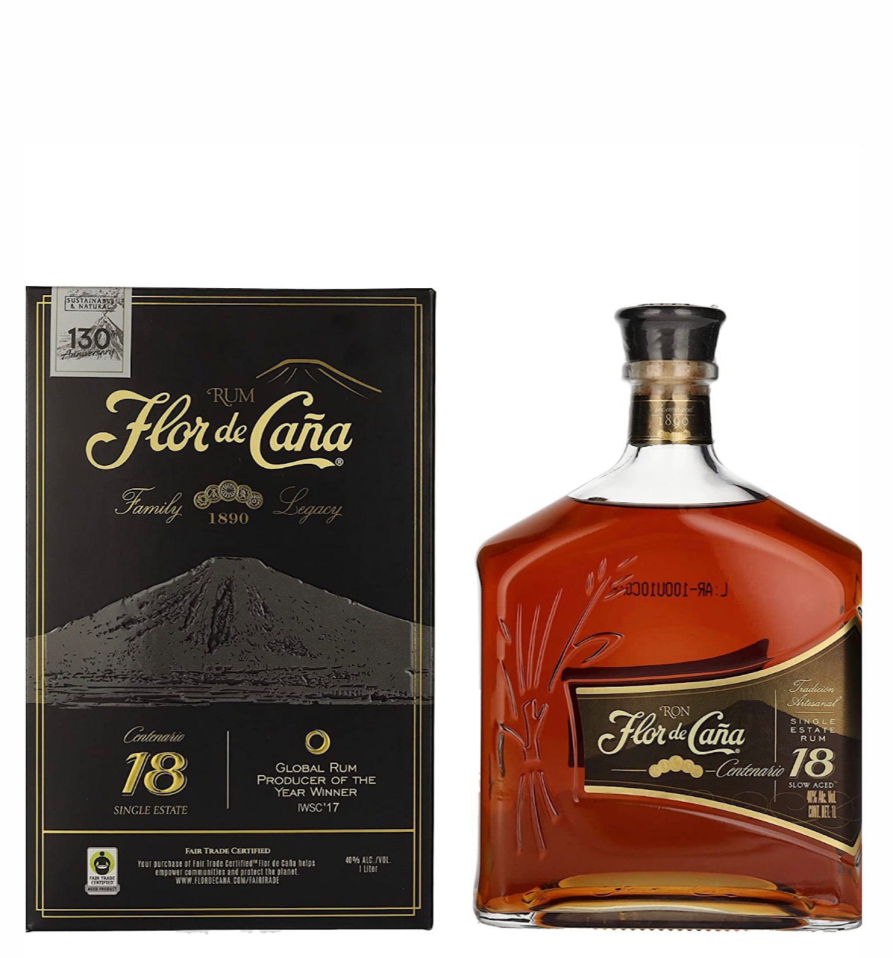 Photo of the product FLOR DE CAÑA 18 años ron
